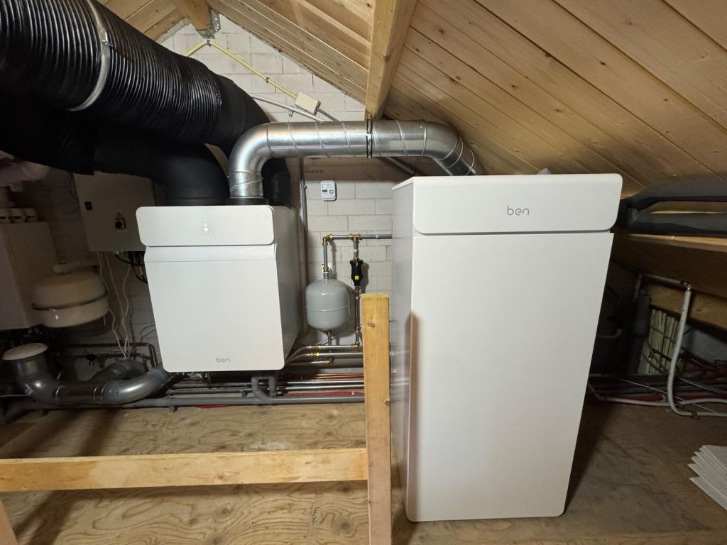 BEN Dual-AIR warmtepomp zonder buitenunit gesplitste opstelling in DreamHûs The Green Village TU Delft